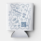 Airbnb and Rental Property Custom QR Code Promo Blikjeskoeler (Voorkant)