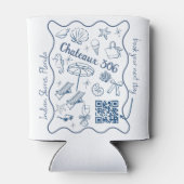 Airbnb and Rental Property Custom QR Code Promo Blikjeskoeler (Achterkant)