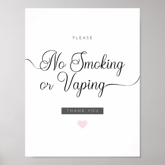 Airbnb Niet roken of Vaping Poster (Voorkant)
