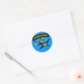 Airborne 2 ronde sticker (Envelop)