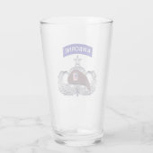 Airborne Baret & Senior Jump Wings Glas (Achterkant)