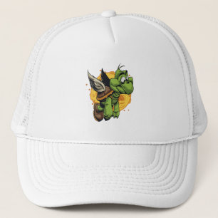 Airborne Cartoon Turtle Trucker Pet