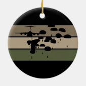Airborne Jump Keramisch Ornament (Achterkant)