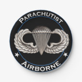 Airborne Parachutist Papieren Bordje (Voorkant)