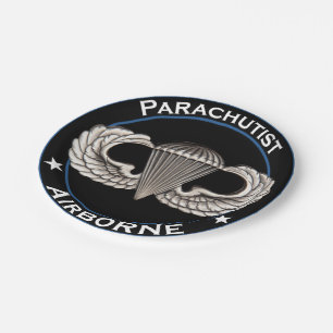 Airborne Parachutist Papieren Bordje