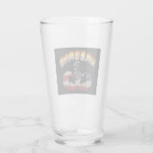 Airborne Paratrooper Flaming Jump Wings Glas (Achterkant)