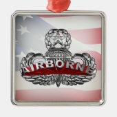 Airborne Paratrooper Metalen Ornament (Voorkant)