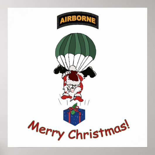 Airborne Santa Poster (Voorkant)