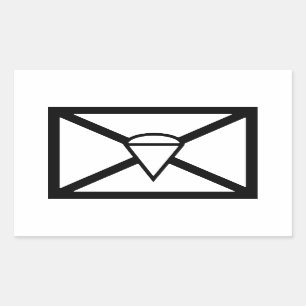 AIRBORNE SIGN RECHTHOEKIGE STICKER