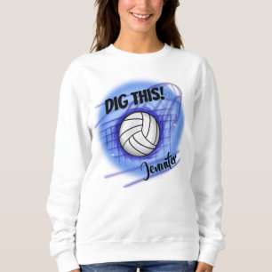 Airborstelvolleybal gepersonaliseerdT-Shirt Trui