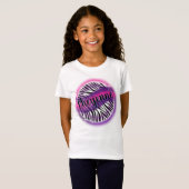 Airbrush zebra nom d'impression conception T-shirt (Devant entier)