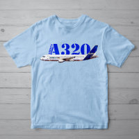 Airbus A320 Vliegtuig Aquarel tekening Profiel