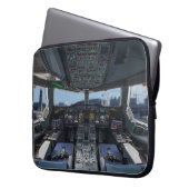 Airbus A380 Cockpit Laptop Sleeve (Voorkant Links)