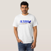 Airbus A380 Vliegtuig Waterverf tekening T-shirt (Voorkant volledig)