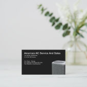 Airconditioning en verkoop visitekaartje (Staand voorkant)