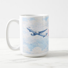 Aircraft flying Mug for Thank you Pilot Koffiemok