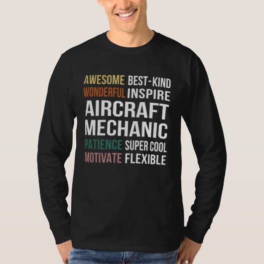 Aircraft Mechanic  Appreciation T-shirt (Voorkant)