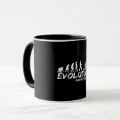 Aircraft Mechanic Evolution Funny of Men Mok (Voorkant links)