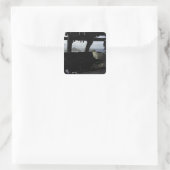 Aircrews naderen Farallon Island Vierkante Sticker (Tas)