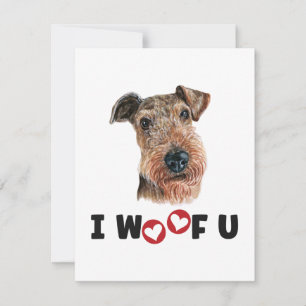 Airdale Terrier Dog I Wof you