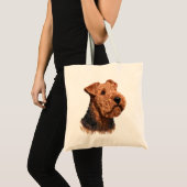 Airdale Terrier Lover Gift Tote Bag (Voorkant (product))