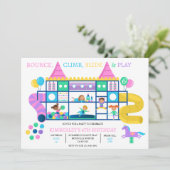 Aire de jeu intérieure Invitation de fête d'annive (Debout devant)