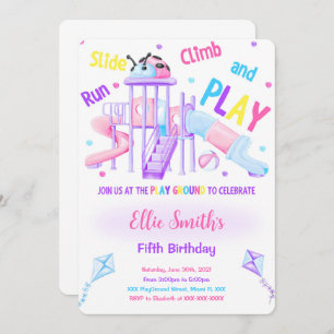 Aire de jeu modifiable Invitation Anniversaire
