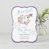 Aire de jeu Unicorn - Invitations de douche pour b (Debout devant)