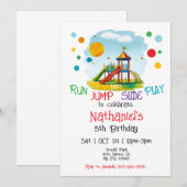 Aire de jeux Invitation d'anniversaire (Devant / Derrière)