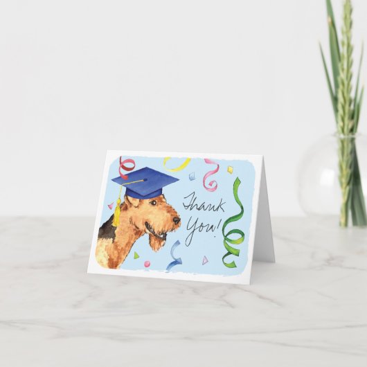 Airedale Afstuderen Bedankkaart (Voorkant)
