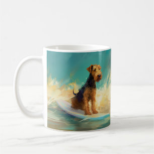 Airedale Beach Surfen Schilderen Koffiemok