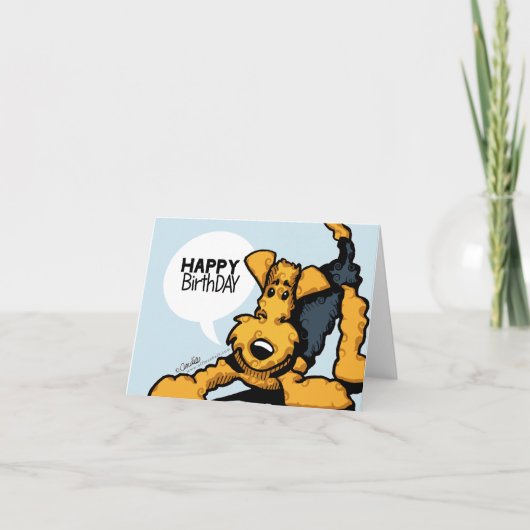 Airedale bij Play Kaart (Voorkant)