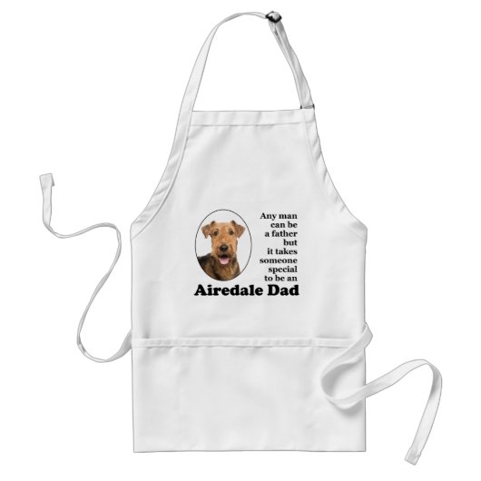 Airedale Dad Apron Standaard Schort (Voorkant)