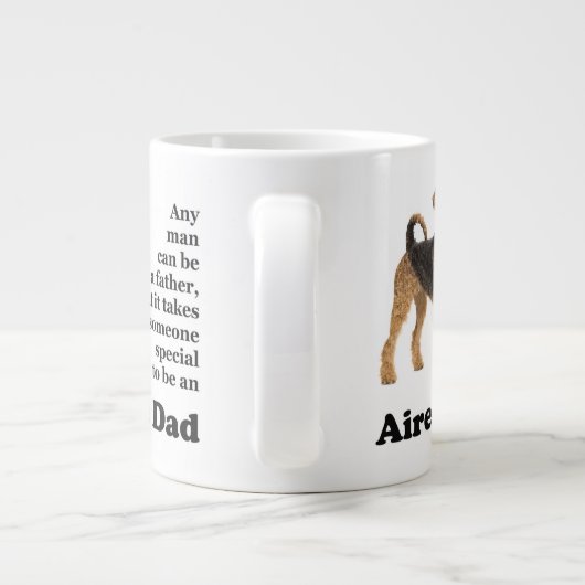Airedale Dad Jumbo Mug (Dos)