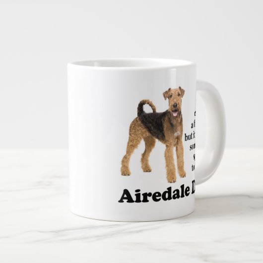 Airedale Dad Jumbo Mug (Devant droit)