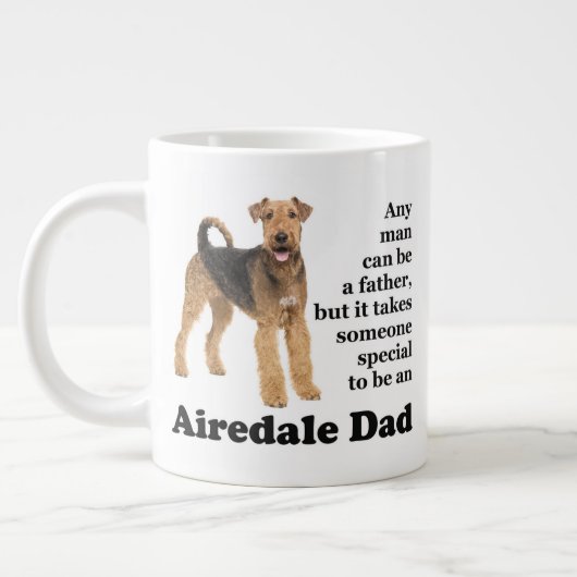 Airedale Dad Jumbo Mug (Gauche)