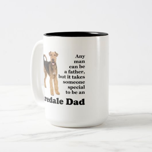Airedale Dad Mug (Devant gauche)