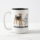 Airedale Dad Mug (Gauche)