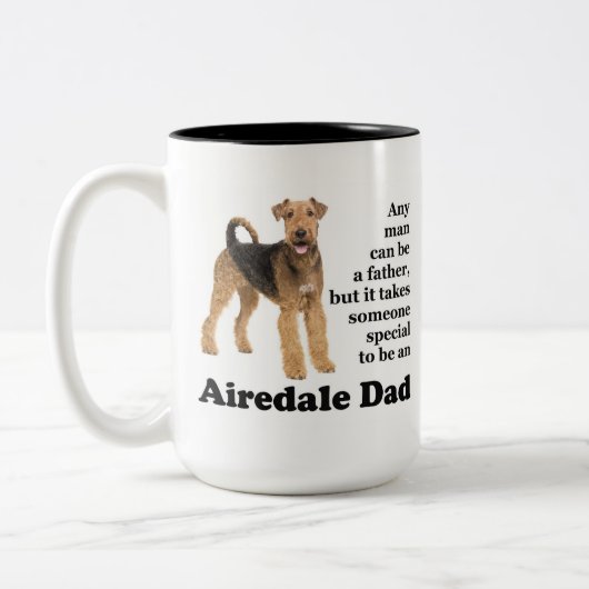 Airedale Dad Mug (Gauche)
