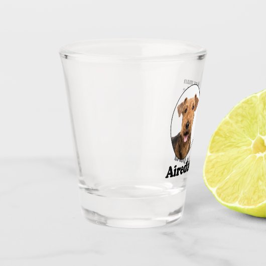 Airedale Dad Shot Glass Shot Glas (Links)