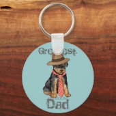 Airedale Dad Sleutelhanger (Voorkant)