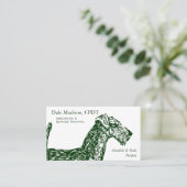 Airedale Dog Business Visitekaartje (Staand voorkant)