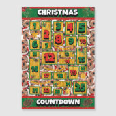 Airedale Dog Counting Kerstmis Advent Calendar (Voorkant)