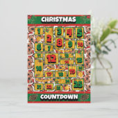 Airedale Dog Counting Kerstmis Advent Calendar Feestdagenkaart (Staand voorkant)