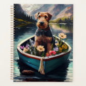 Airedale Dog on a Paddle : Une aventure Pittoresqu (Devant)