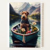 Airedale Dog on a Paddle : Une aventure Pittoresqu (Dos)