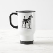 Airedale Dog Reisbeker (Links)