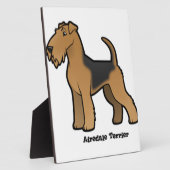 airedale doodsbanker fotoplaat (Zijkant)