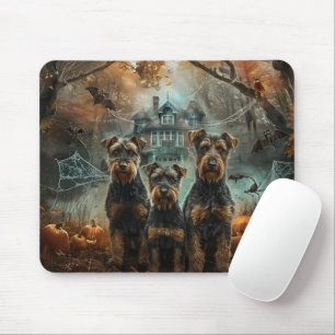 Airedale Halloween Nacht Doggy Delight Muismat