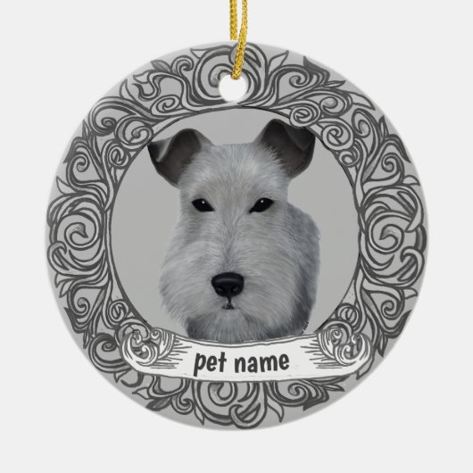 Airedale-hond Liefdevolle Herinnering ornament (Voorkant)